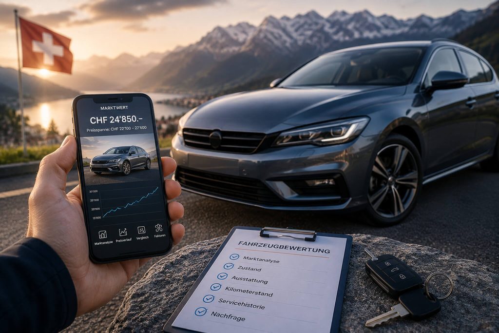 Autowert in der Schweiz selbst berechnen und Fahrzeugwert ermitteln