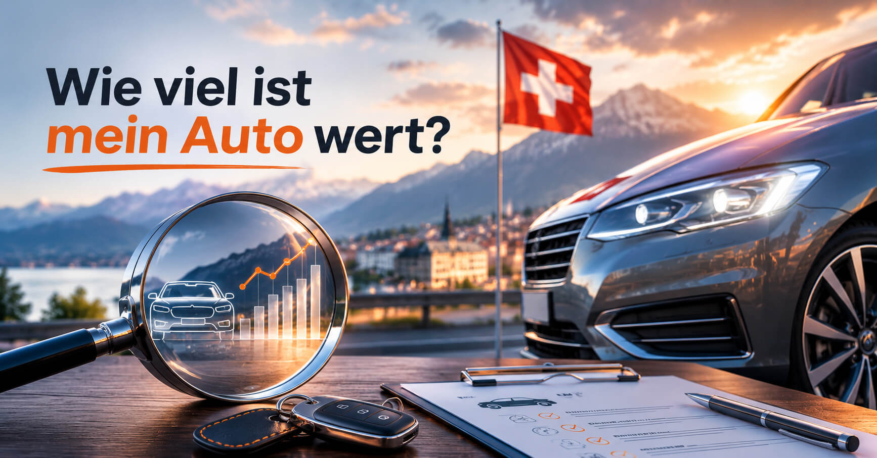 Wie viel ist mein Auto noch wert? Fahrzeugwert in der Schweiz richtig ermitteln