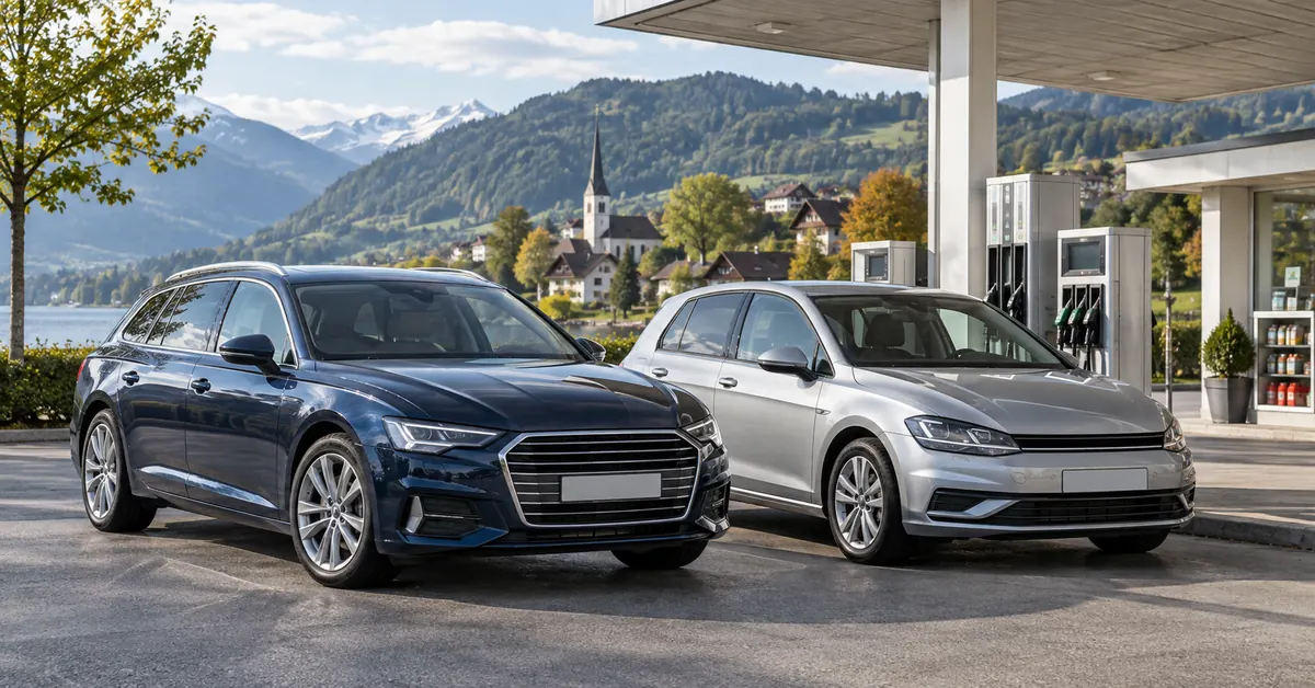 Diesel oder Benzin in der Schweiz 2026 – zwei Gebrauchtwagen im Kostenvergleich
